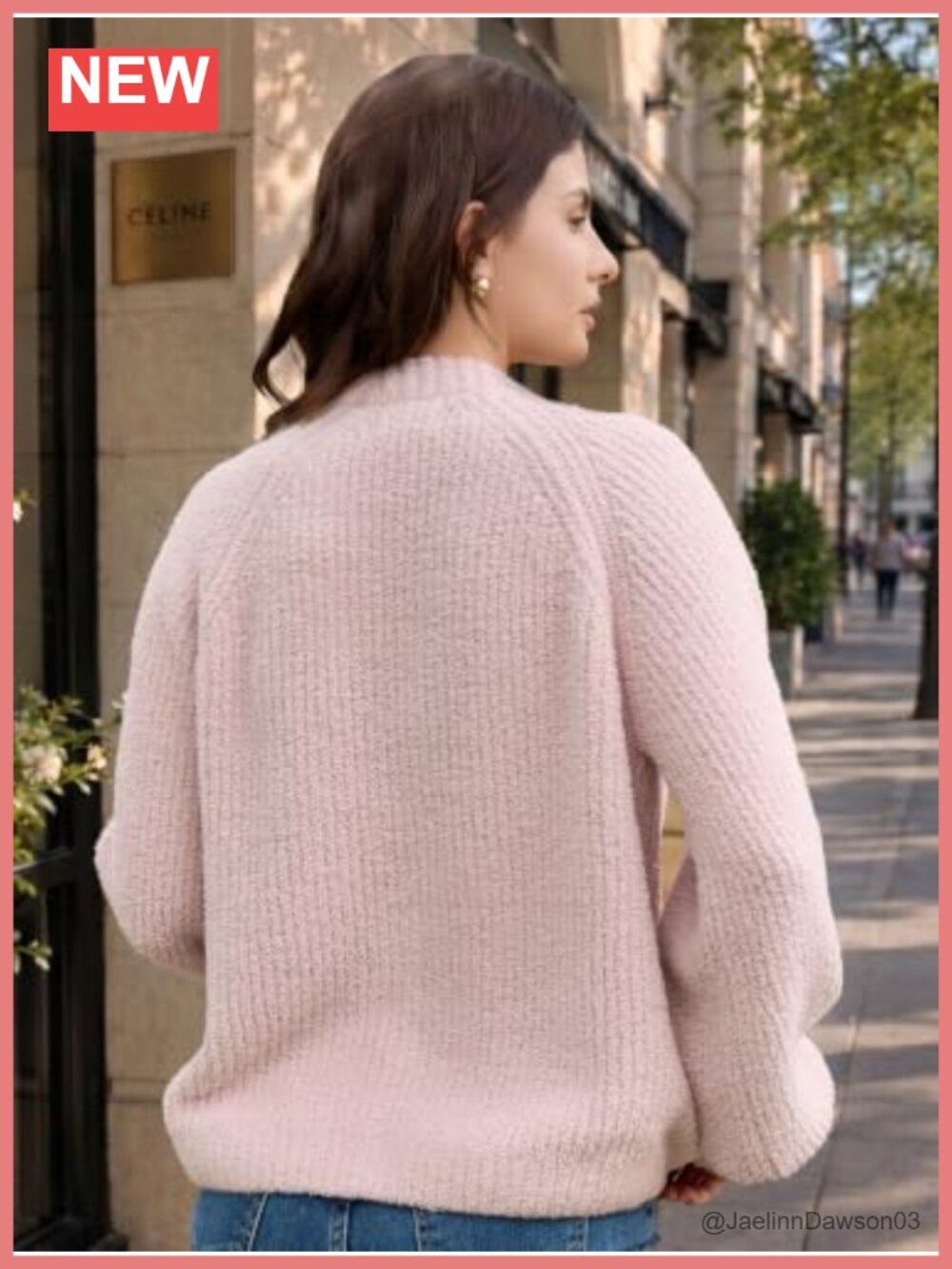 Open Front Ribbed Button Down Cardigan Long Sleeve - Picture 4 of 6